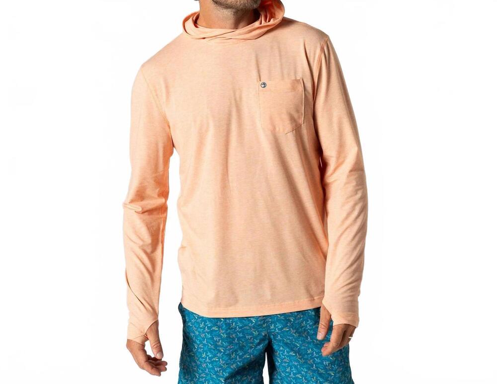 NEW DUCK HEAD windward performance hoodie in copper tan heather